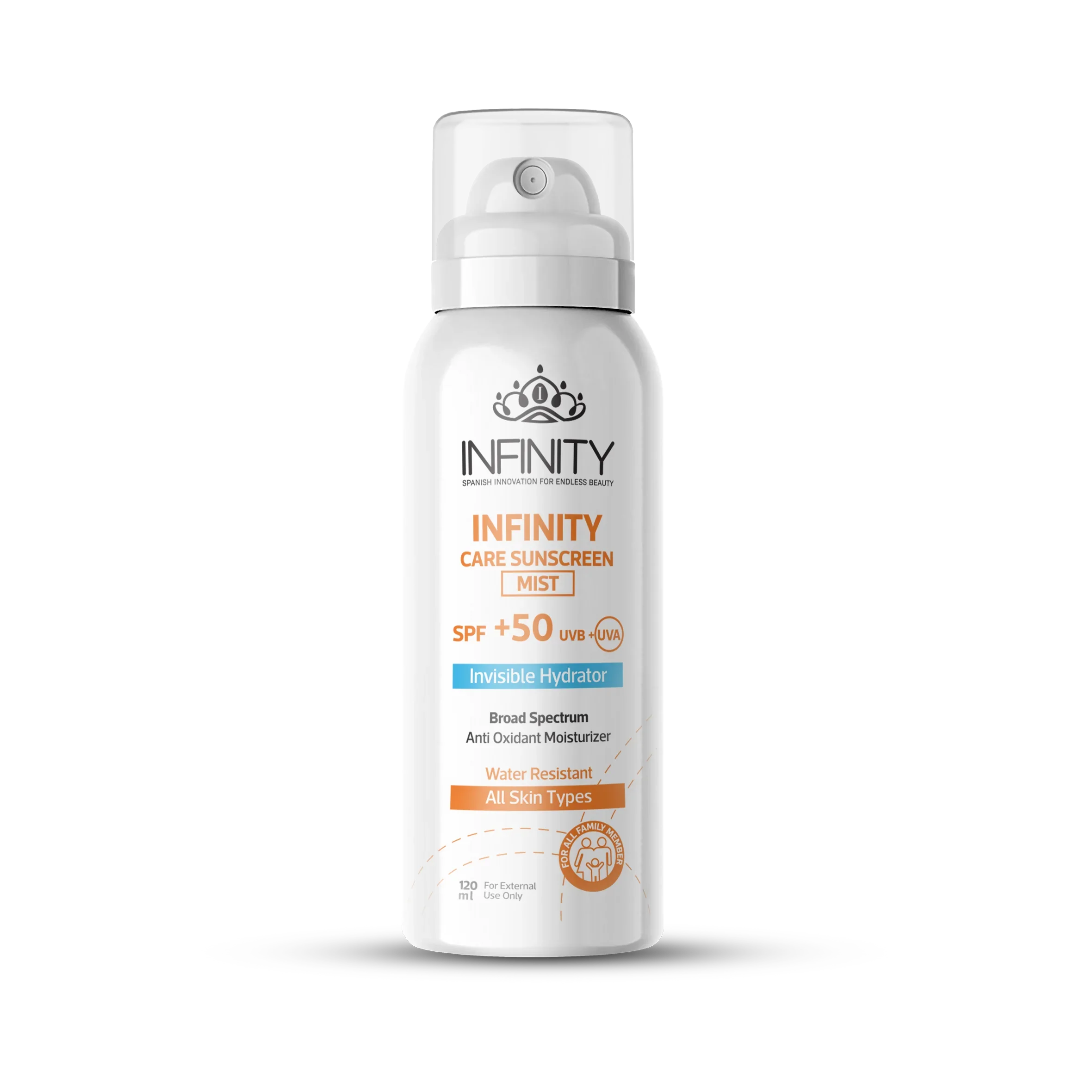 INFINITY SUNSCREEN SPF50+ INVISIBLE HYDRATOR Spray 120ML