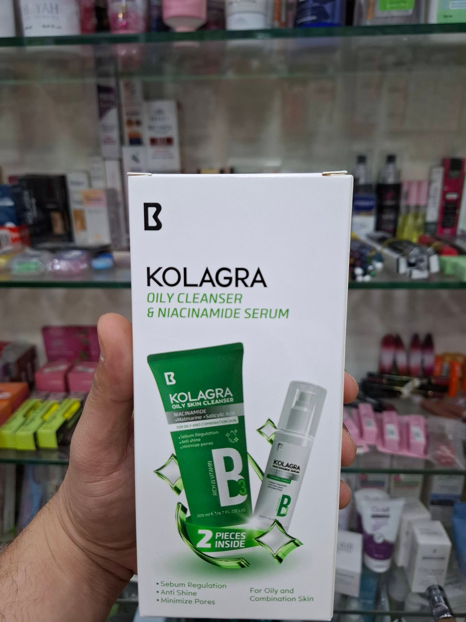 KOLAGRA Oily Skin Cleanser OFFER ( CLEANSER +SERUM )