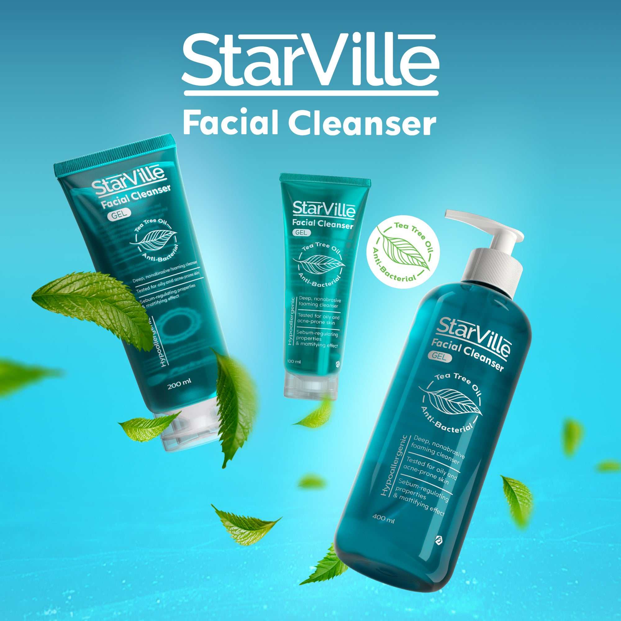 Starville Acne Prone Skin Facial Cleanser 200 ml - E Parkville