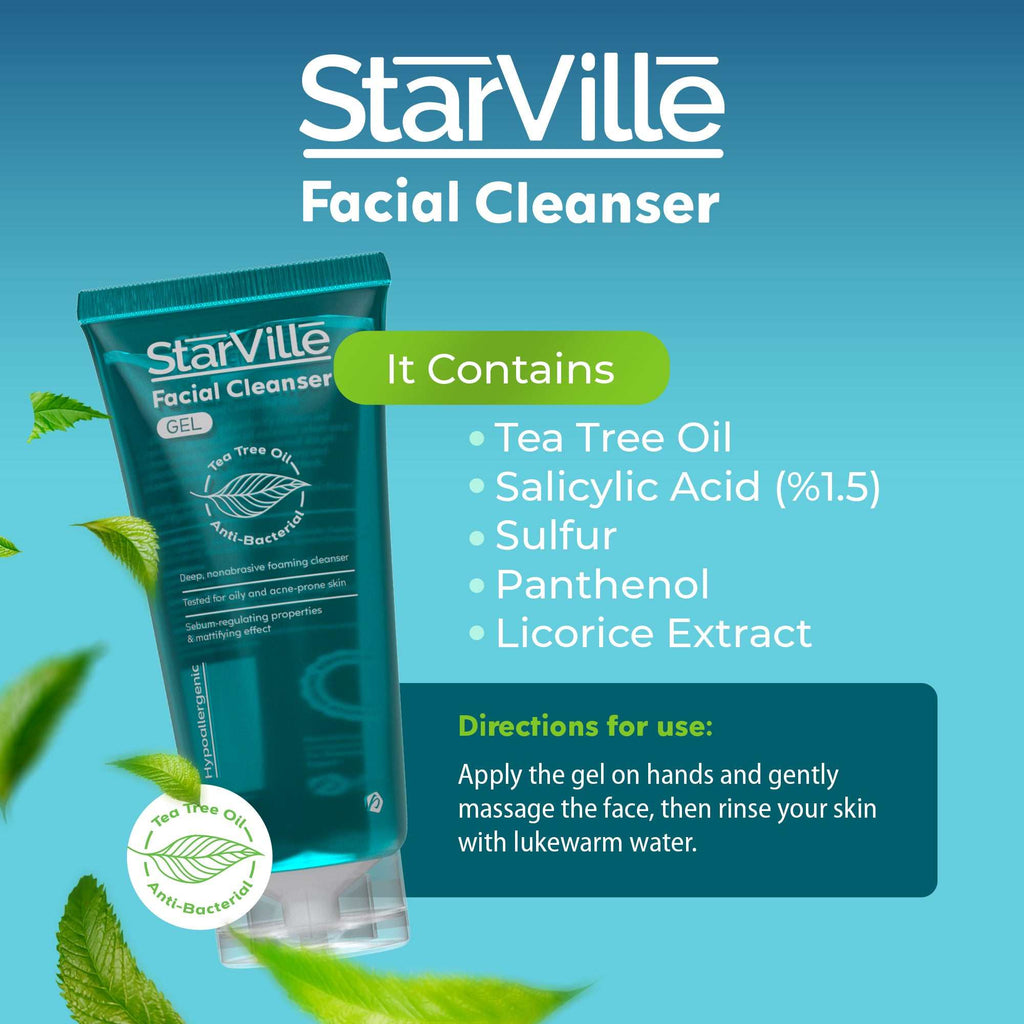 Starville Acne Prone Skin Facial Cleanser 200 ml - E Parkville