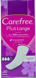 Carefree Plus Large Unscented 20 Liners Extra Protection