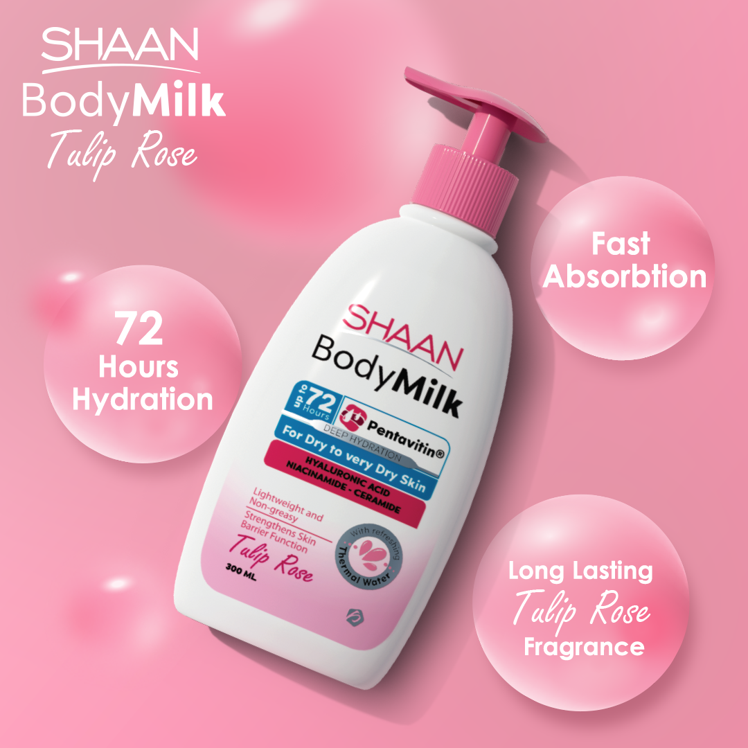 Shaan Tulip Rose Body Milk 300 ml - E Parkville