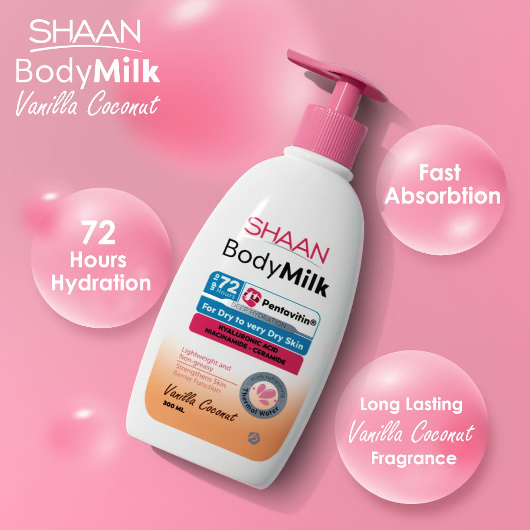 Shaan Body Milk Vanilla Coconut 300 ml - E Parkville