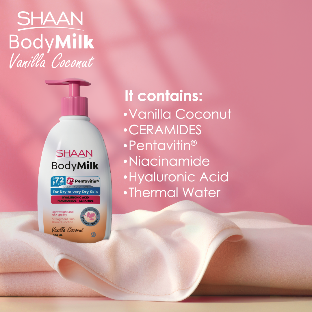 Shaan Body Milk Vanilla Coconut 300 ml - E Parkville