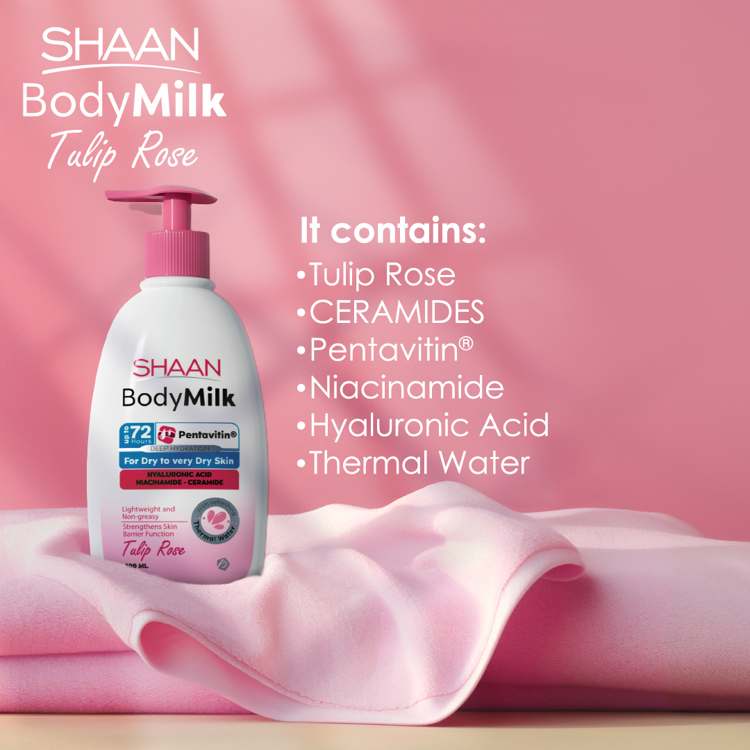 Shaan Tulip Rose Body Milk 300 ml - E Parkville